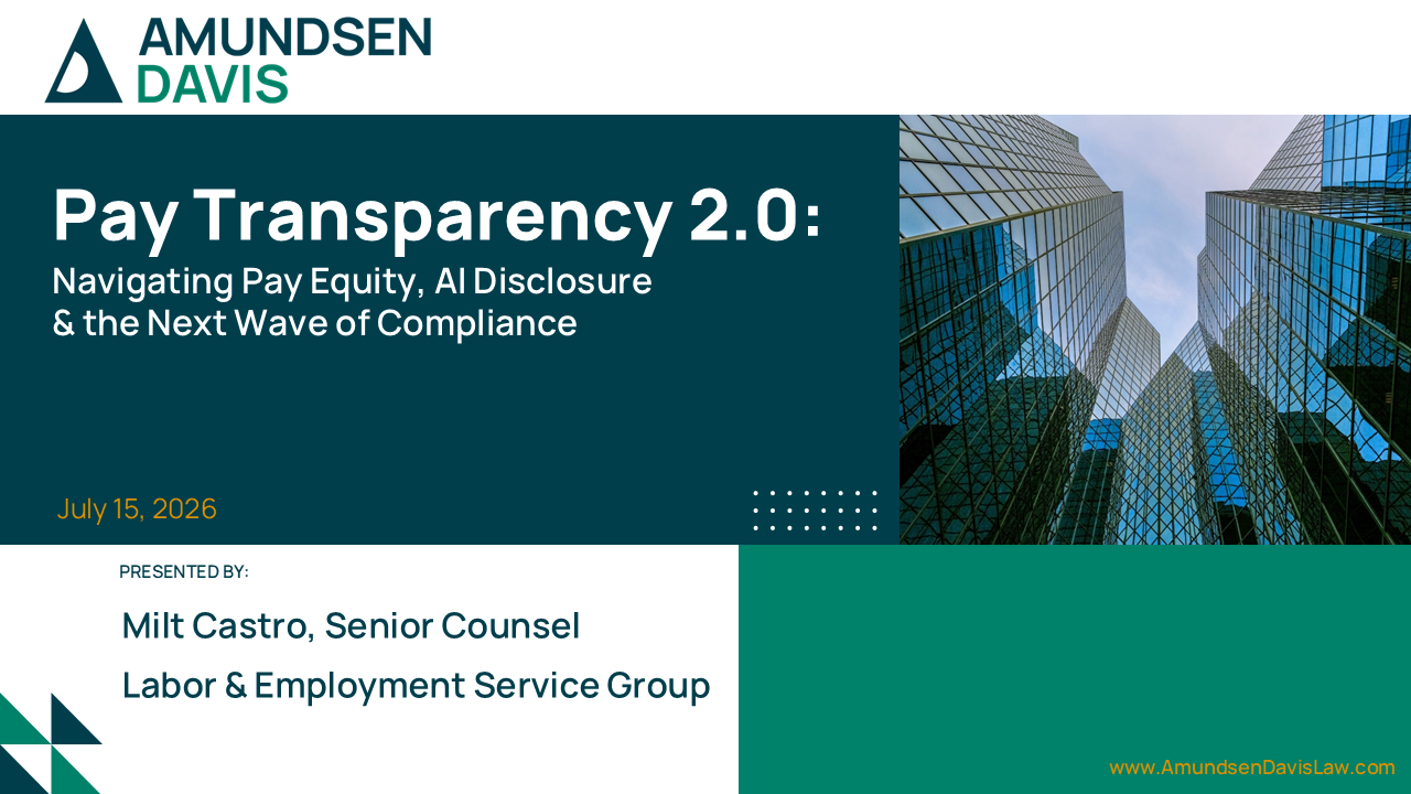 Pay Transparency 2.0 - Breakfast Briefing